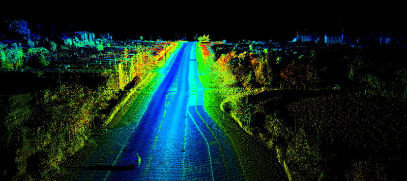 LIDAR scan results