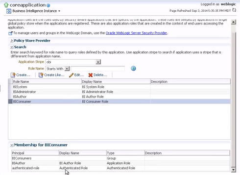 Checking the members of a specific application role