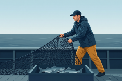 "A a fisherman miles off the coast of Galway hauls in his nets and assesses his catch, he pulls out..."