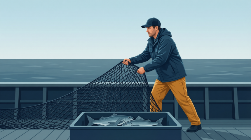 "A a fisherman miles off the coast of Galway hauls in his nets and assesses his catch, he pulls out..."