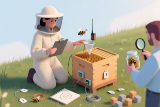 A beehive is a very interesting biosensor: bees disperse from...
