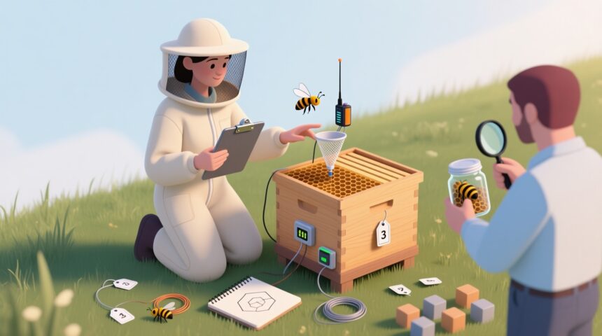A beehive is a very interesting biosensor: bees disperse from...