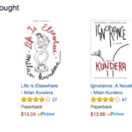 Amazon's recommendation box, displaying customer ratings.