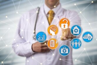 Doctor Securely Accessing EHR Via AI In Network