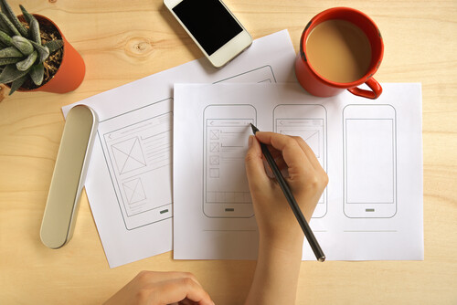 machine learning to develop wireframes