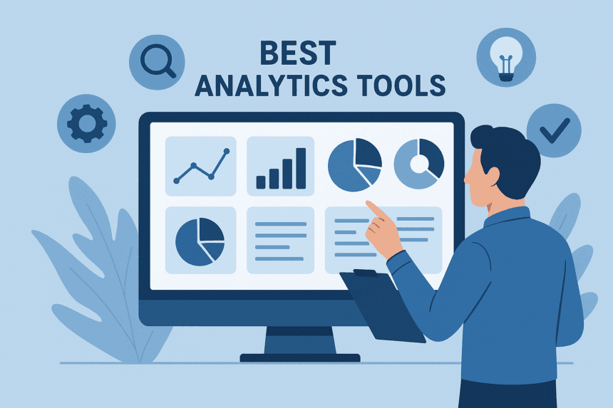 The 10 Best Analytics Tools in 2026, Grouped by Job -- AI-generated illustration