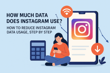 How Much Data Does Instagram Use? How to Reduce Instagram Data Usage, Step by Step -- AI-generated illustration