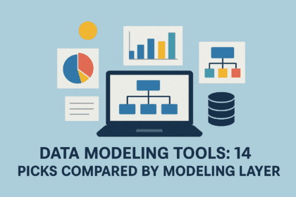 Data Modeling Tools: 14 Picks Compared by Modeling Layer in 2026 -- AI-generated illustration