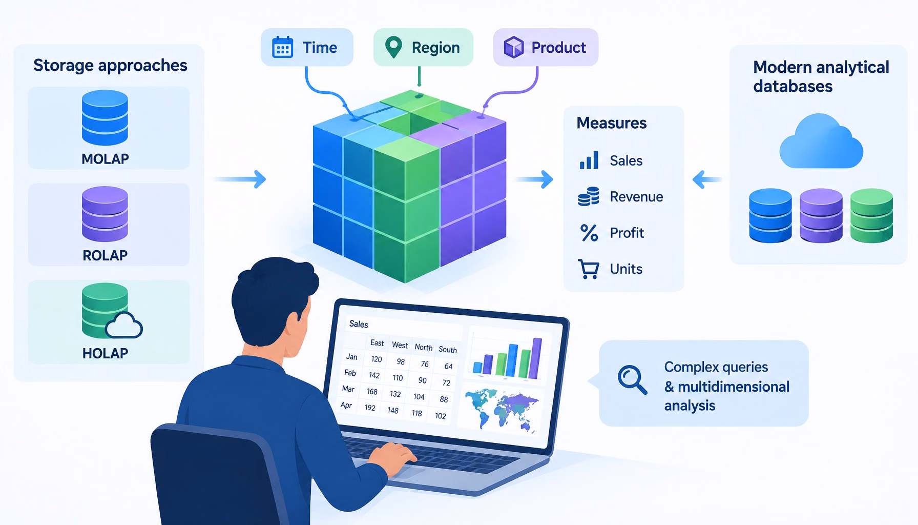 Technical architecture diagram and decision framework for what are olap (online analytical processing) tools?