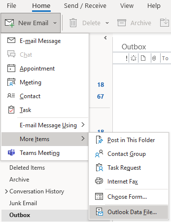 Data-Driven Marketers Must Configure Outlook Data Files