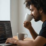 AI programmer creating code