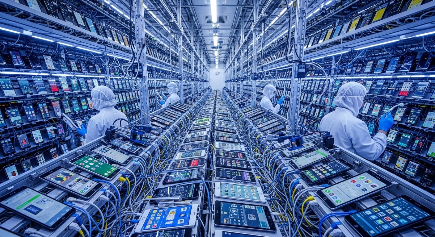 How Mobile Device Farms Strengthen Big Data Workflows