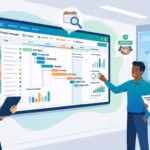 Evaluating Construction Scheduling Software for Better Data Visualization and Project Decisions -- AI-generated illustration