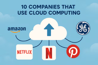 10 Companies That Use Cloud Computing — What They Moved, and What Changed -- AI-generated illustration