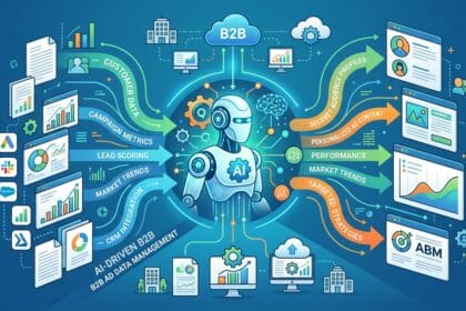 How AI Agents are Transforming B2B Advertising Data Management -- AI-generated illustration