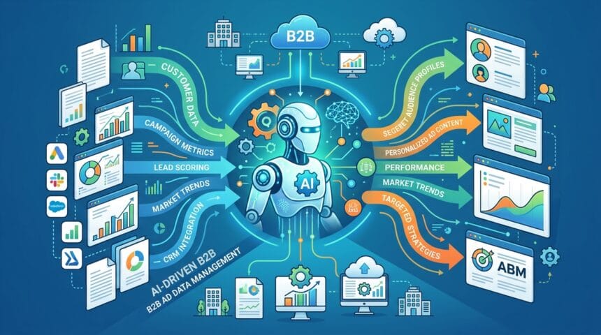 How AI Agents are Transforming B2B Advertising Data Management -- AI-generated illustration