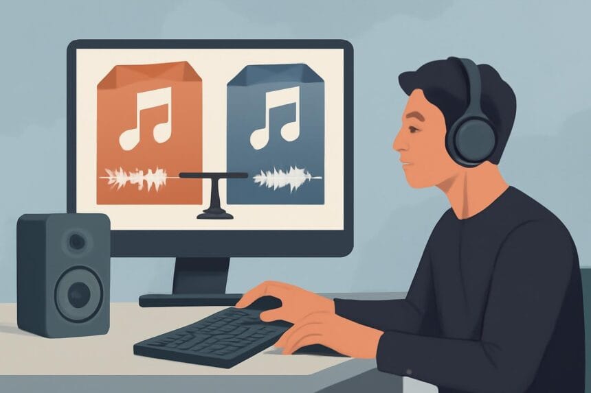 How to compare two audio files quality wise?