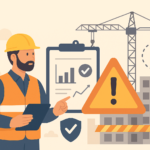 Using Safety Metrics and Incident Data to Reduce Construction Risk and Insurance Costs -- AI-generated illustration