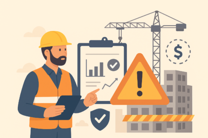 Using Safety Metrics and Incident Data to Reduce Construction Risk and Insurance Costs -- AI-generated illustration