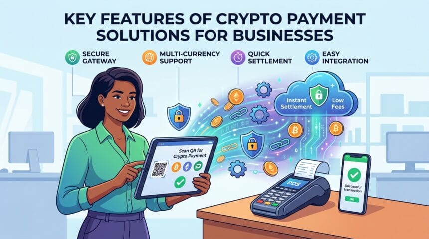 Cryptocurrency Payments for Businesses: Key Features to Look for in a Payment Solution -- AI-generated illustration