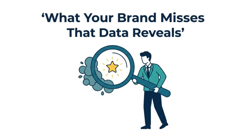 What Your Brand Misses That Data Reveals -- AI-generated illustration