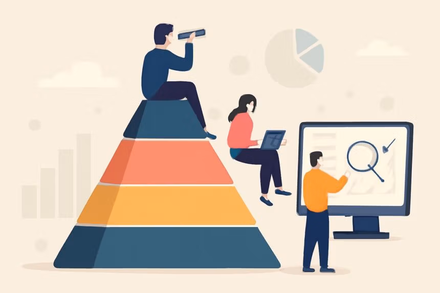 Great illustration of the hierarchy of analytical BI techniques
