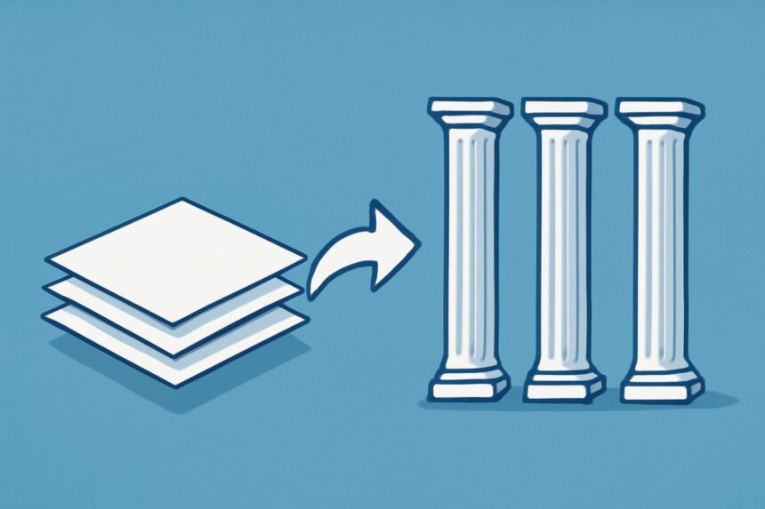 Information: From Layers to Pillars