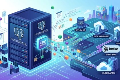 8 Best Postgres CDC Tools and Software for Real-Time Replication in 2026 -- AI-generated illustration