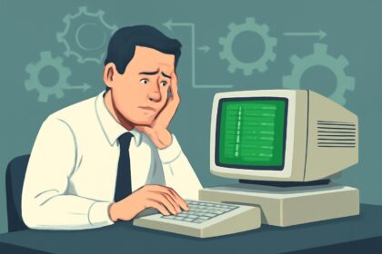 The problem is green-screen, mainframe-based ideas of "process"