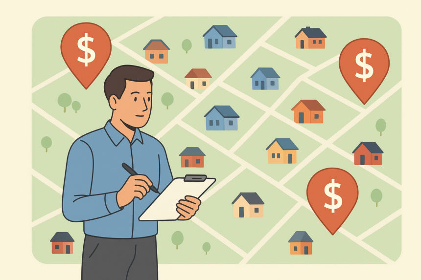 How Local Service Businesses Can Map Which Neighborhoods Generate the Most Revenue -- AI-generated illustration
