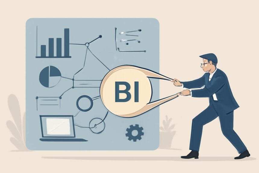 "The term BI has been stretched and widened to encapsulate a lot of different techniques, tools and..."