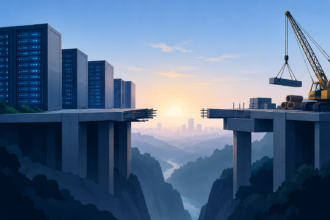 The Infrastructure Gap Slowing Data Center Growth -- AI-generated illustration
