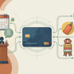 Flat editorial illustration: The article's core relationship is the alignment between customer behavioral data (visit frequency,