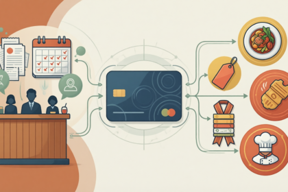 Flat editorial illustration: The article's core relationship is the alignment between customer behavioral data (visit frequency,