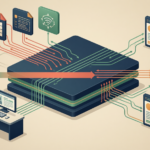 Flat editorial illustration: The article's core relationship is the contrast between fragmented inherited data infrastructure (wh