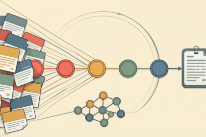 Flat editorial illustration: The article's core relationship is that reliable eCommerce attribution depends on a unified, well-st