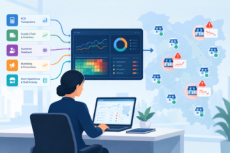 Using Multi-Source Data and Analytics to Detect Operational Drift Across Franchise Networks -- AI-generated illustration