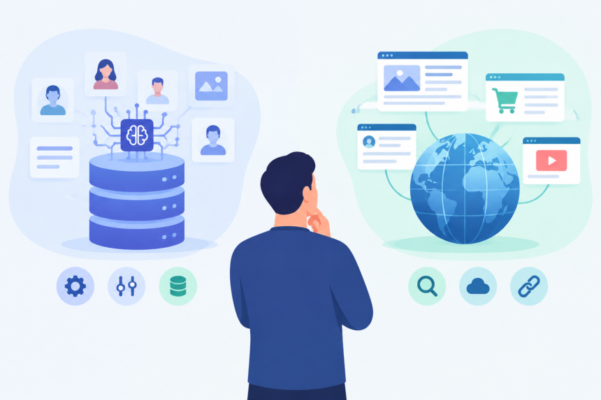Synthetic Data vs Real Web Data: Comparison, Limitations, and Collection Methods -- AI-generated illustration