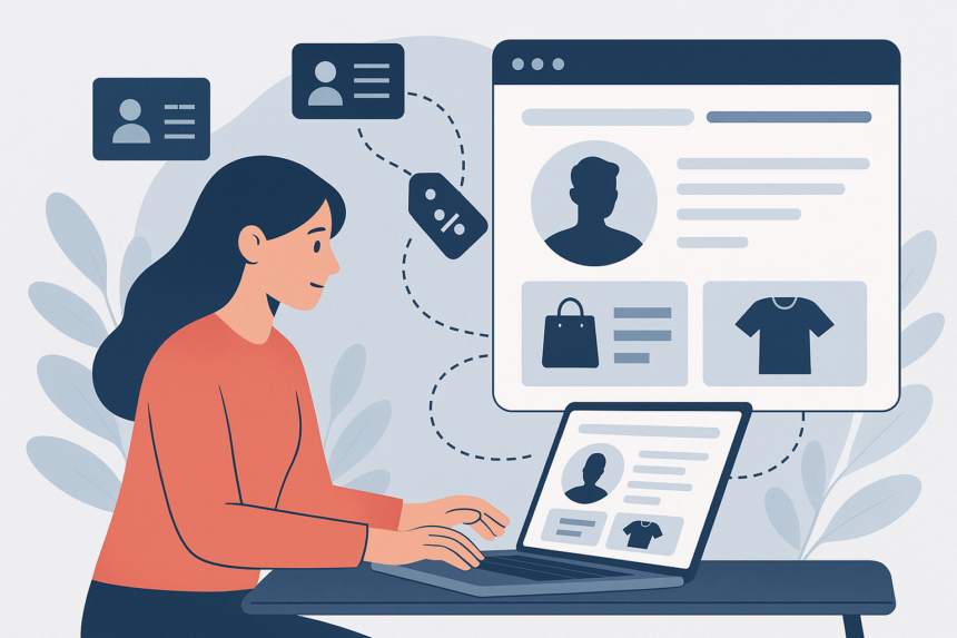 Custom Software Across Industries: Using Customer Data to Personalize Retail -- AI-generated illustration